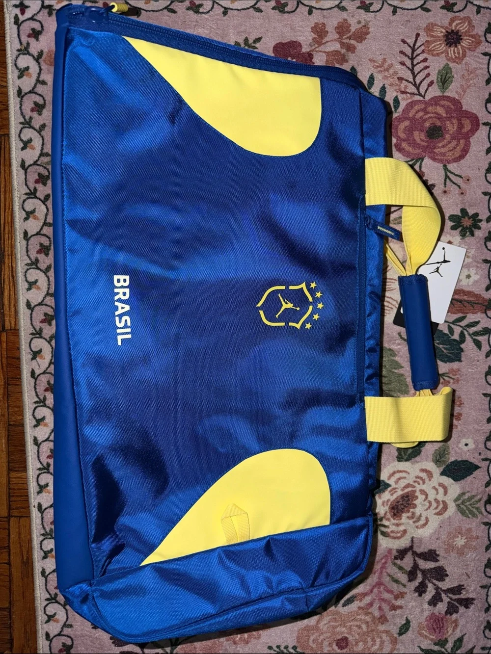 NWT Brasil Blue & Yellow Jordan Soccer Duffel